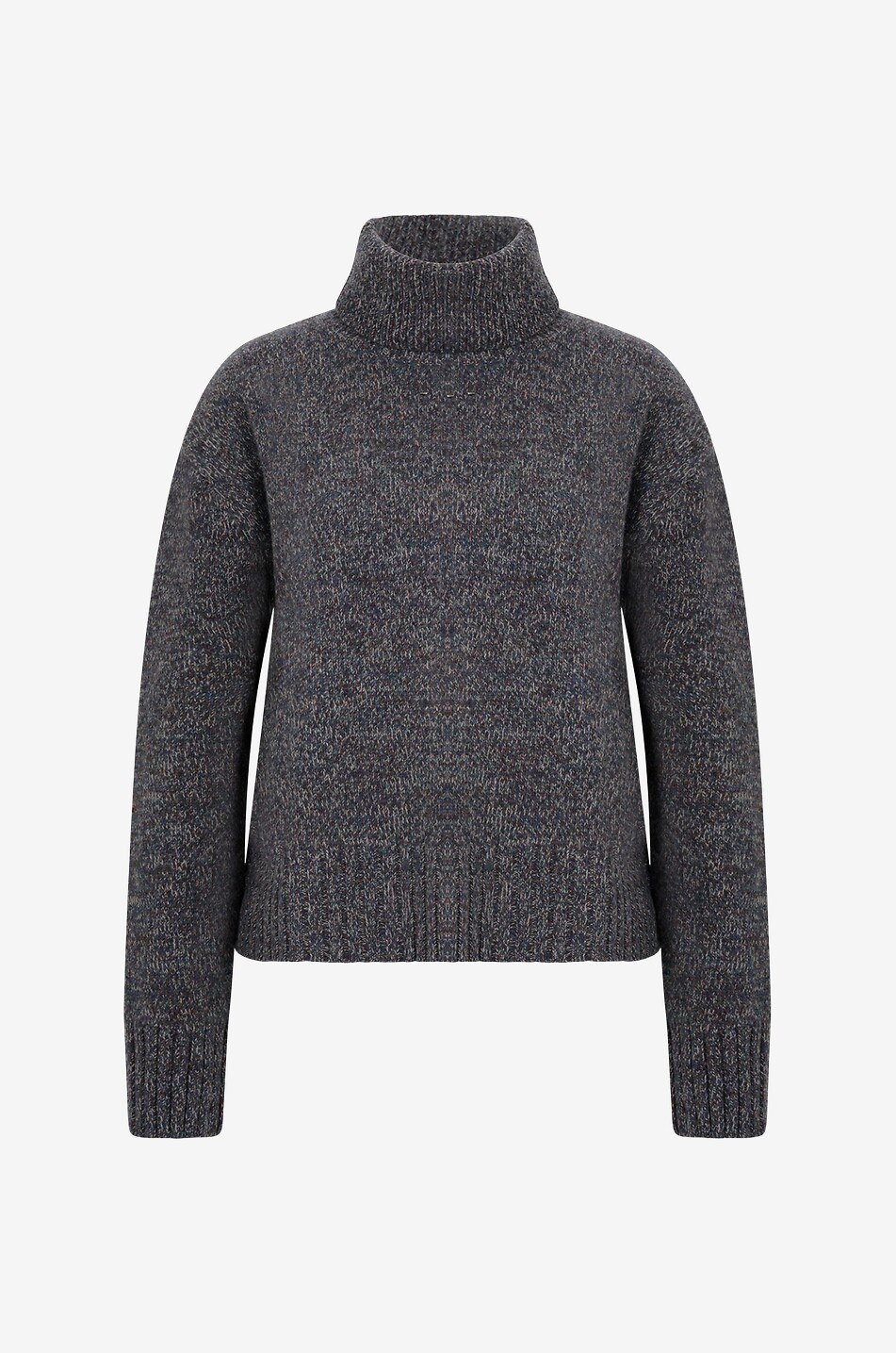 Pull épais à col roulé en laine mérinos