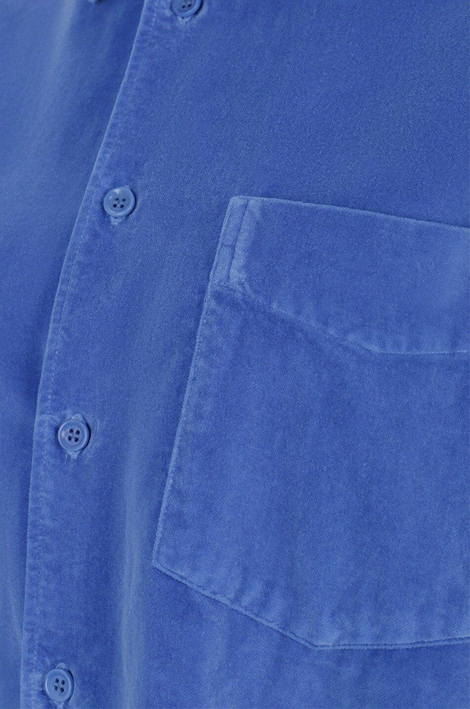 ASPESI Velvet oversized overshirt Women MEDIUM BLUE 7
