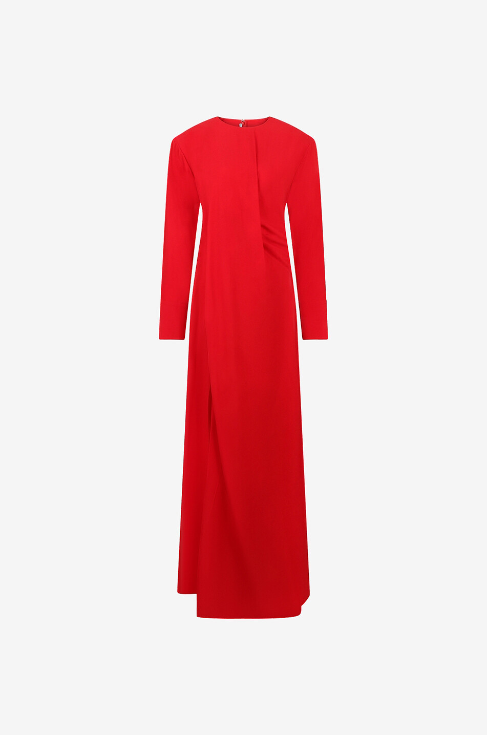 Robe maxi ample drapée en crêpe