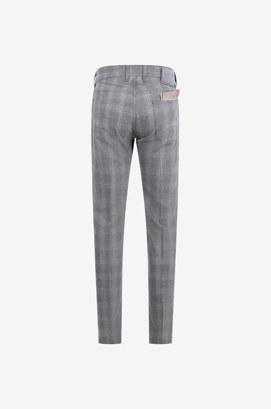 JACOB COHEN Karierte Slim-Fit-Woll- und Kaschmirhose Nick Herren HELLGRAU 2