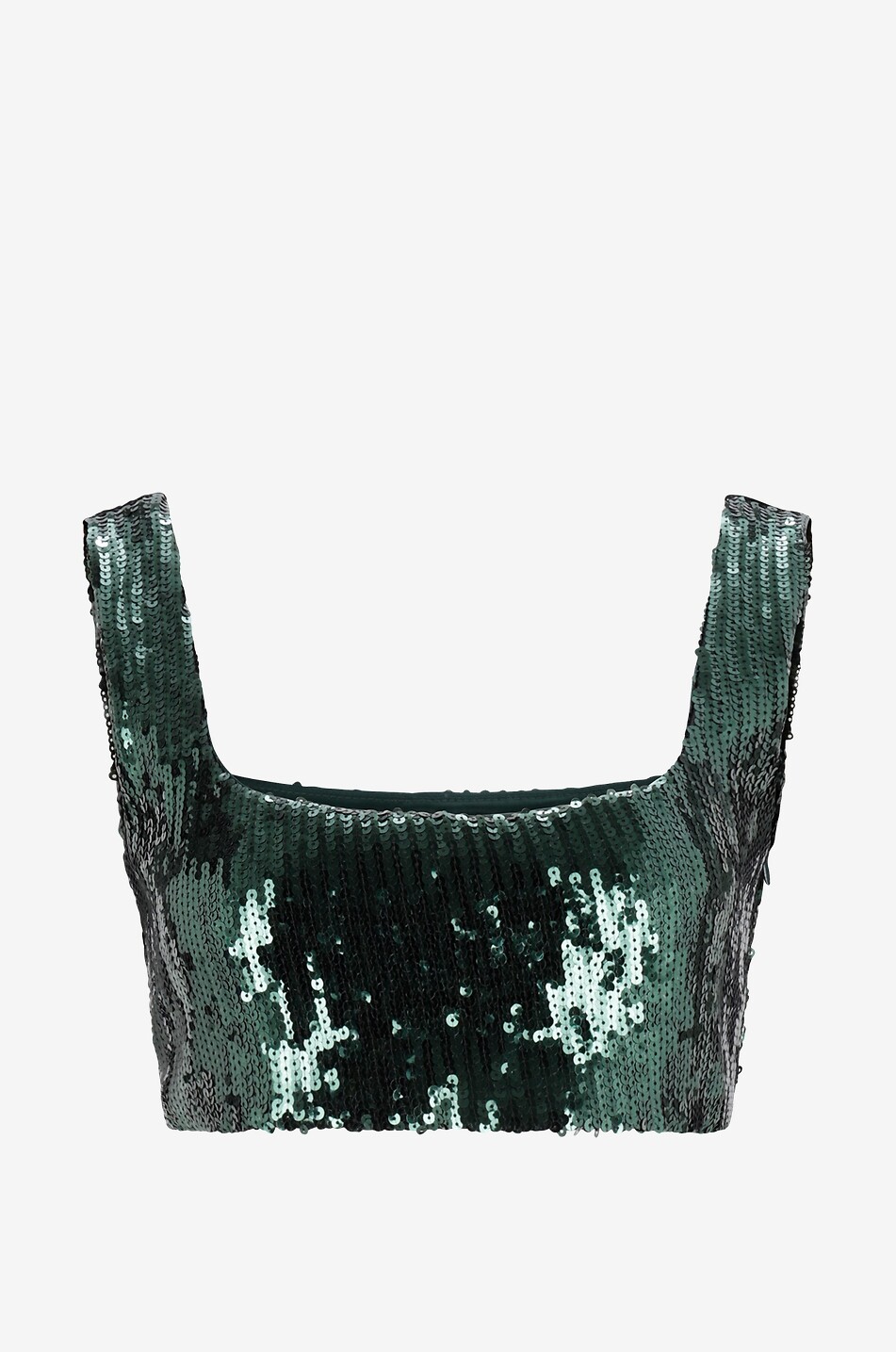 Pailletten-Träger-Crop-Top Beating Heart