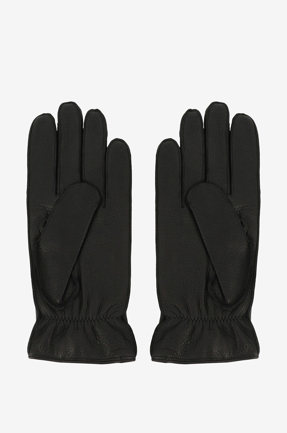 PIERO RESTELLI Gants en cuir de cerf Homme NOIR 2