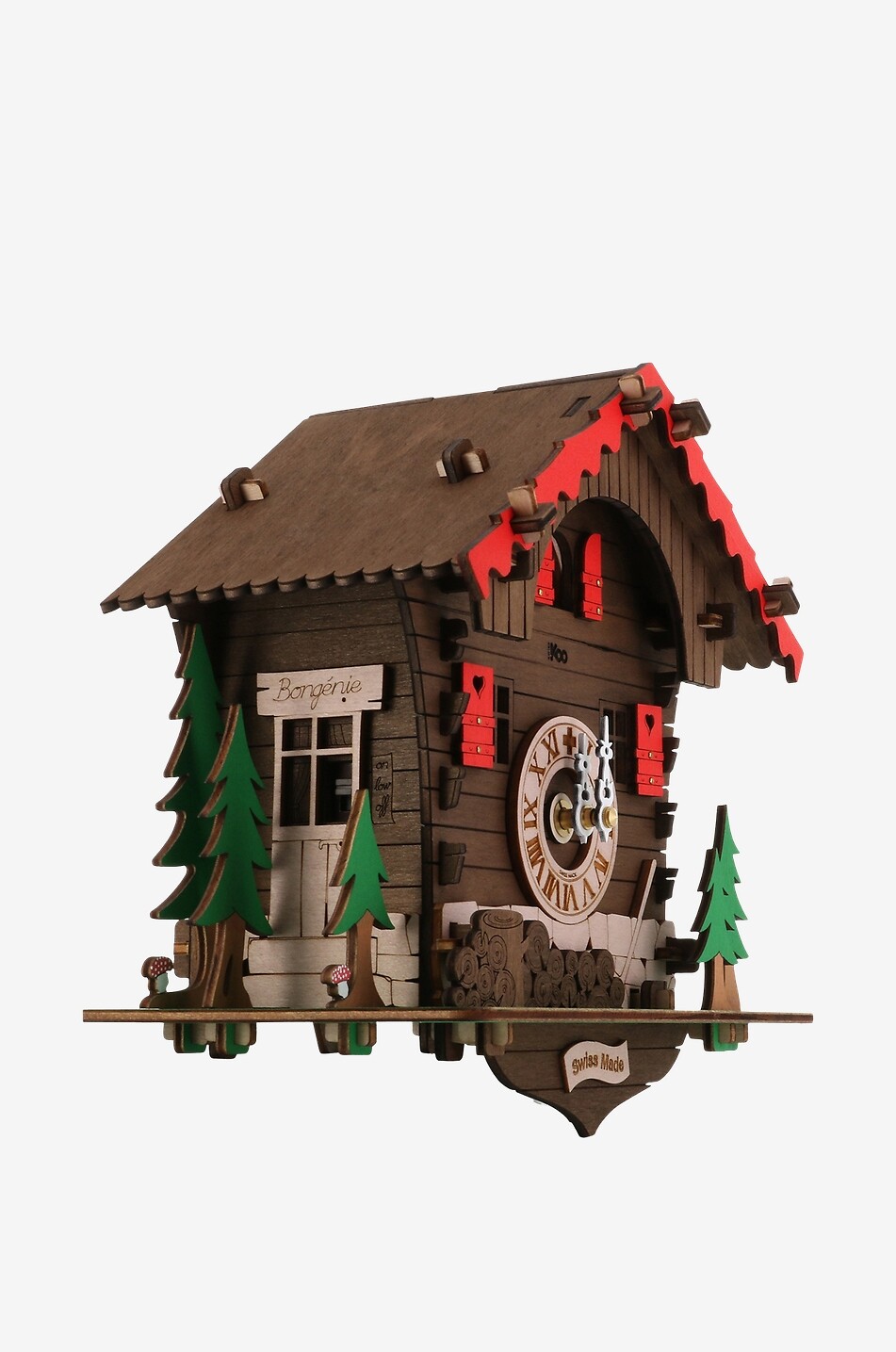 SWISS KOO Pendule à coucou en bois ClassiKoo Maison MULTICOLORE 2