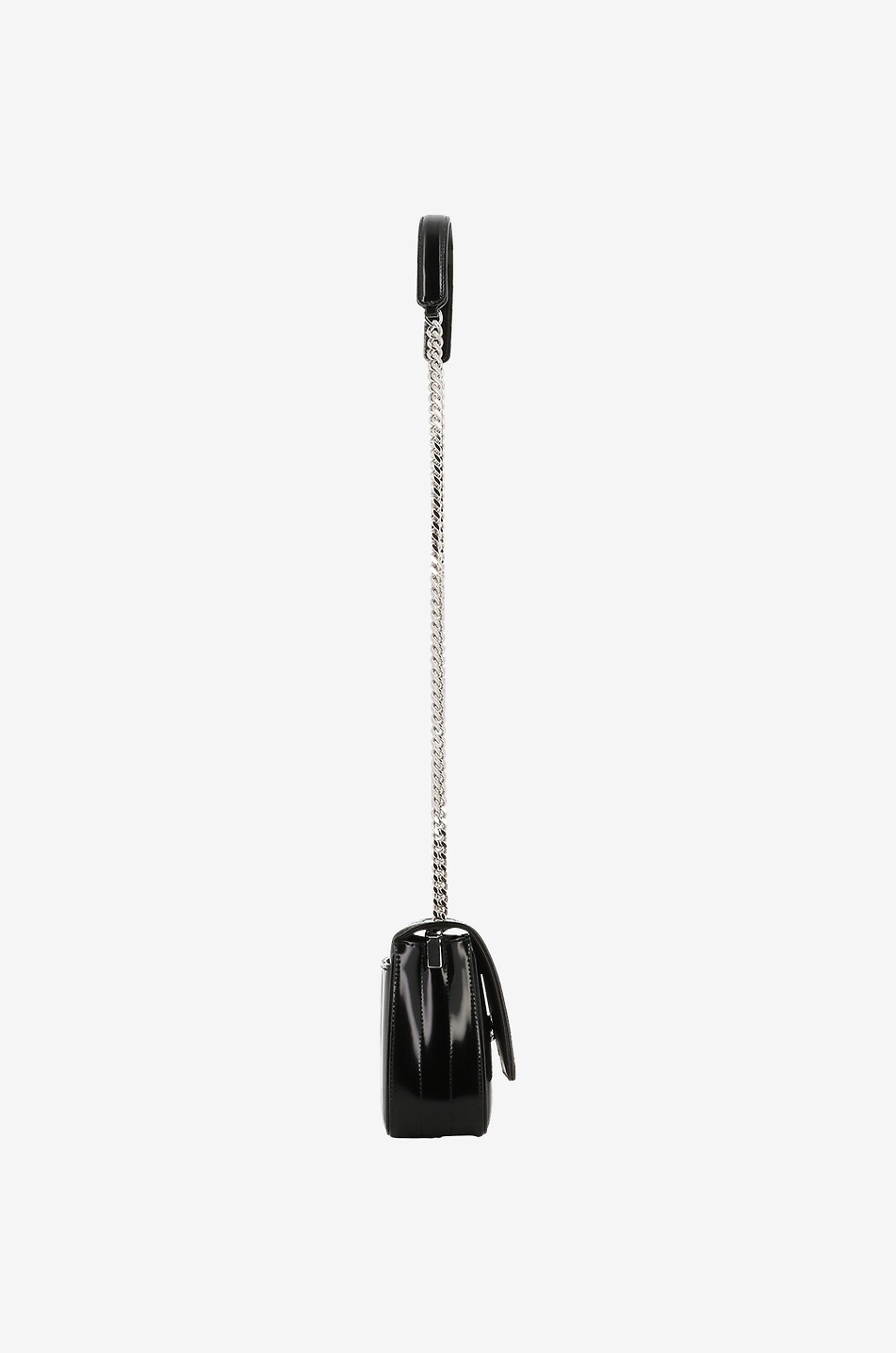 SAINT LAURENT PARIS Vicky calf leather handbag Women BLACK 6