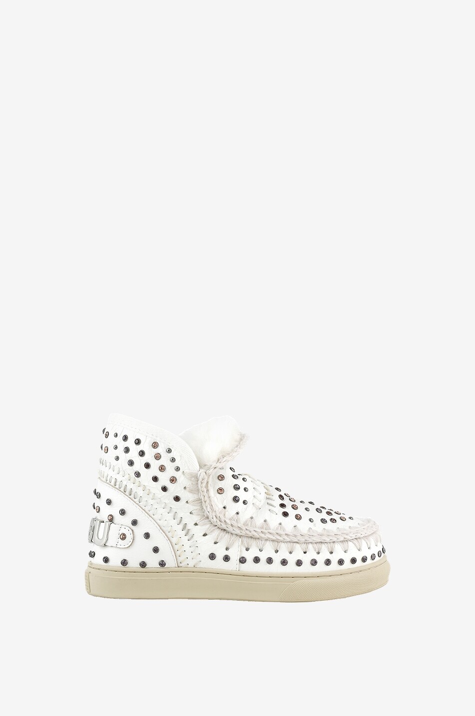 Warme Stiefeletten mit Kristallen und Nieten Eskimo Sneaker