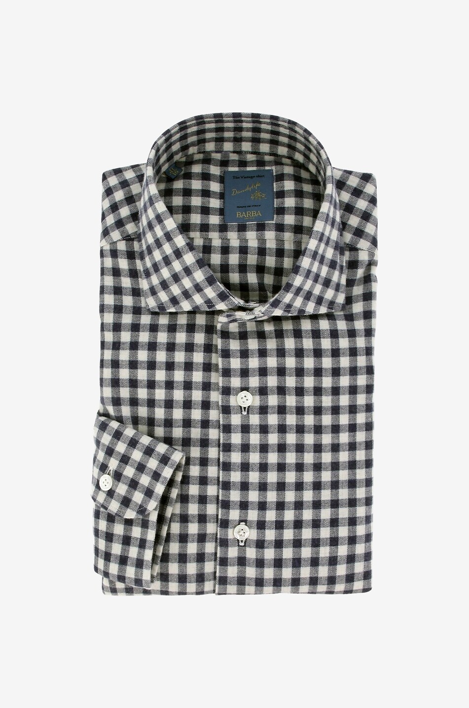 Chemise à manches longues en coton à carreaux vichy Dandylife