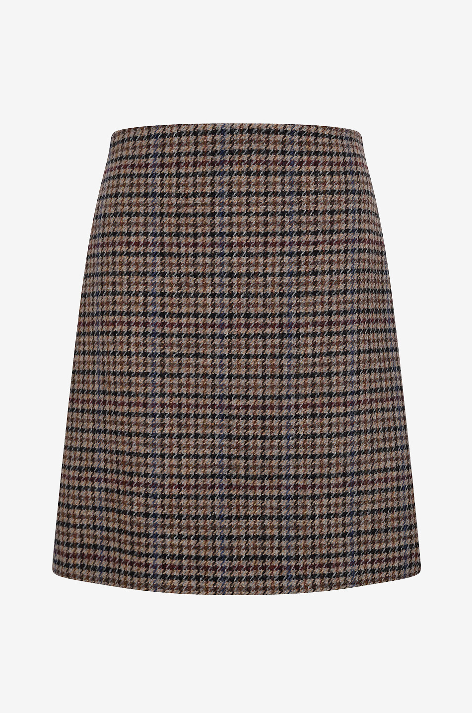 Santina A-line houndstooth check miniskirt