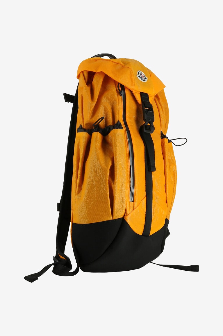 MONCLER Jet ripstop and leather backpack Men ORANGE 2