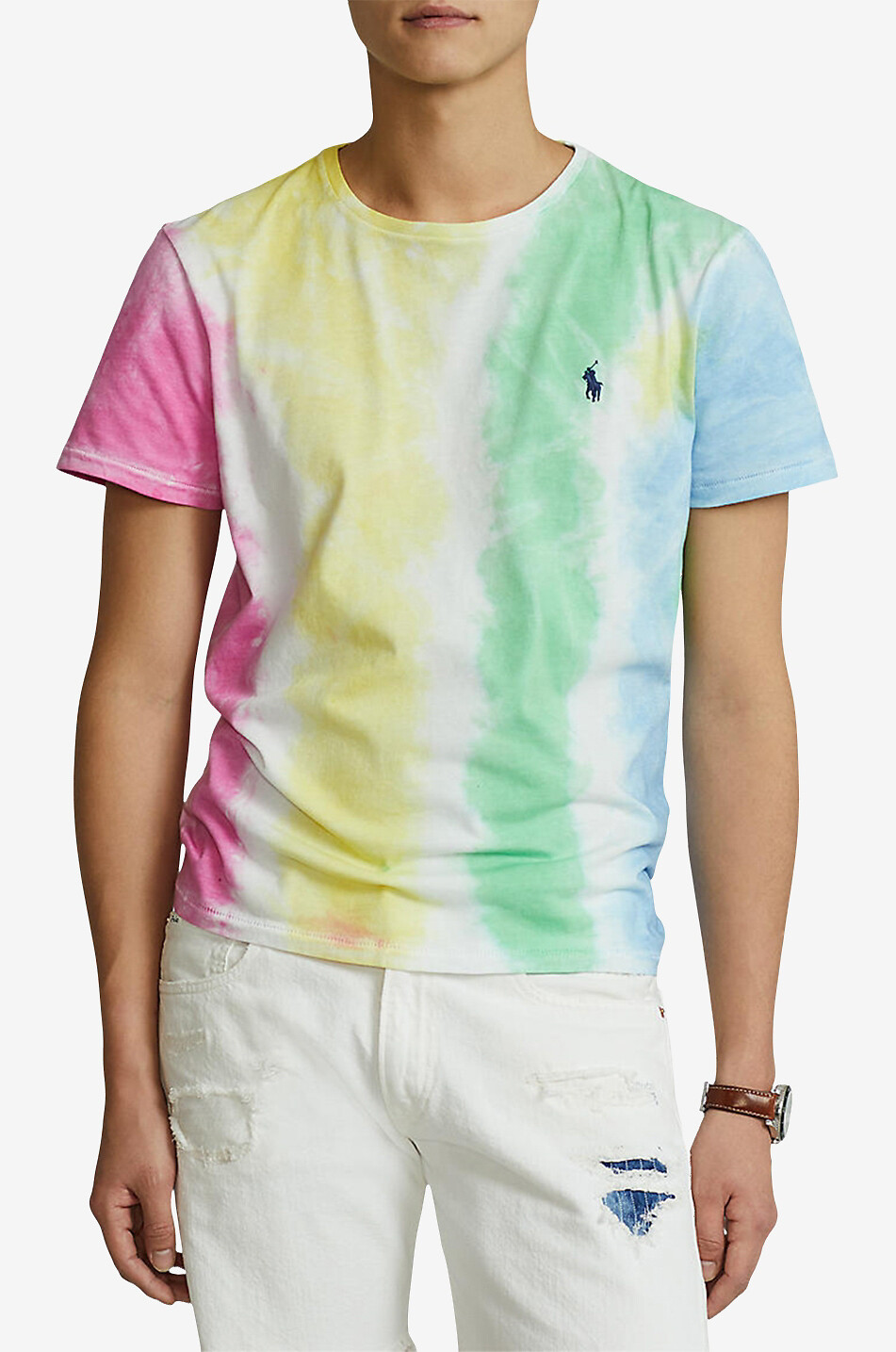 POLO RALPH LAUREN Tie-Dye-T-Shirt aus Jersey Pony Custom Slim Fit Herren BUNT 2