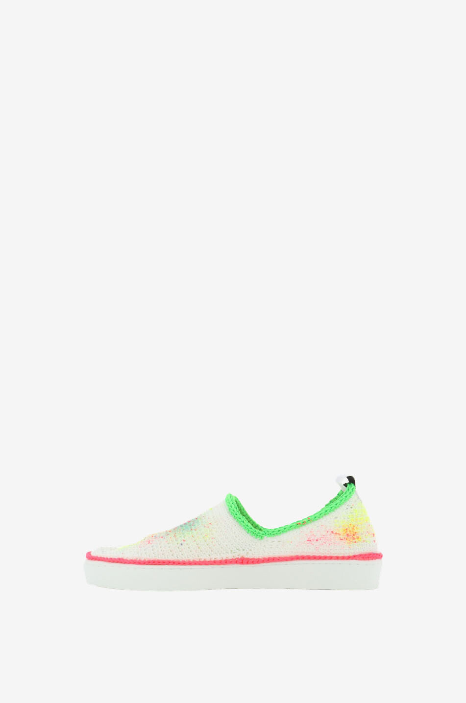 Gehäkelte Slip-on-Sneakers Spray Paint