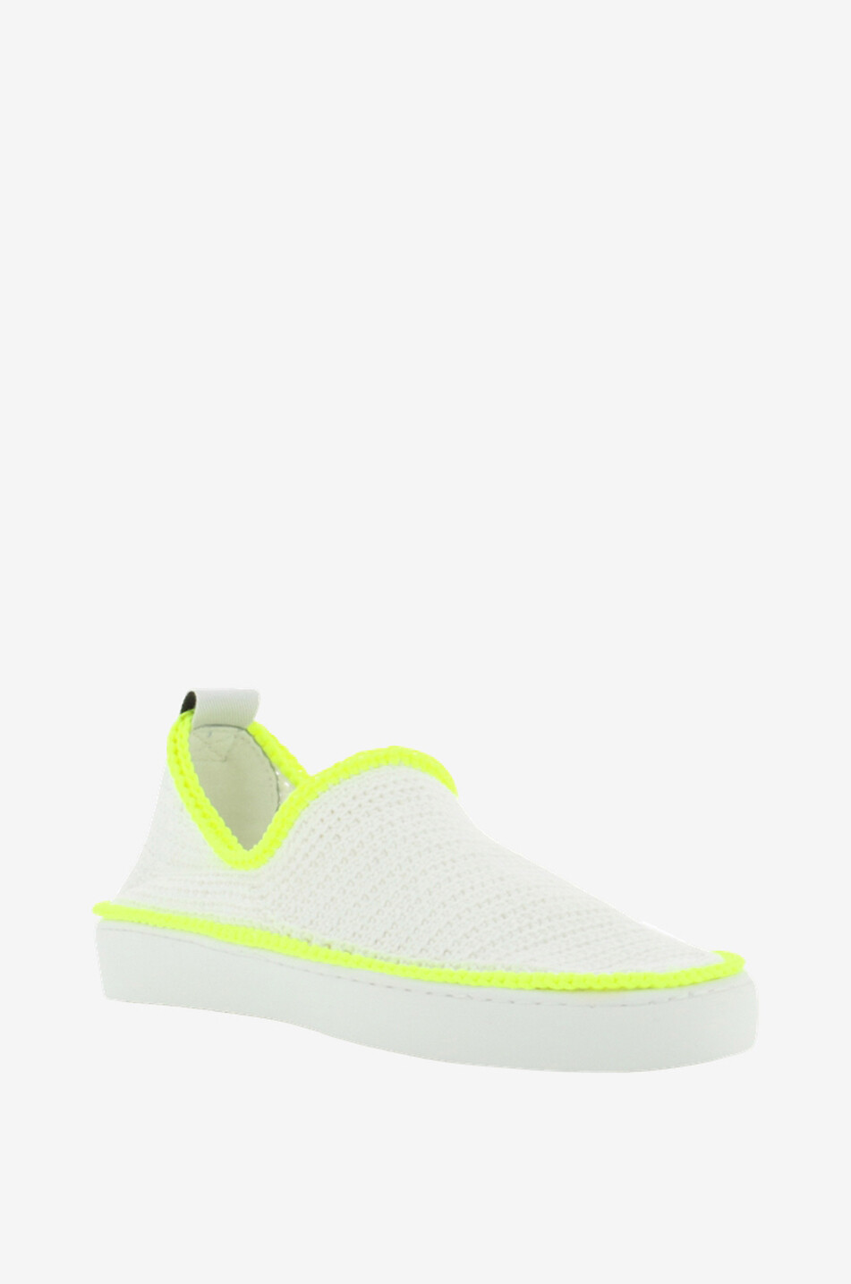 Baskets slip-on crochetés Fluo
