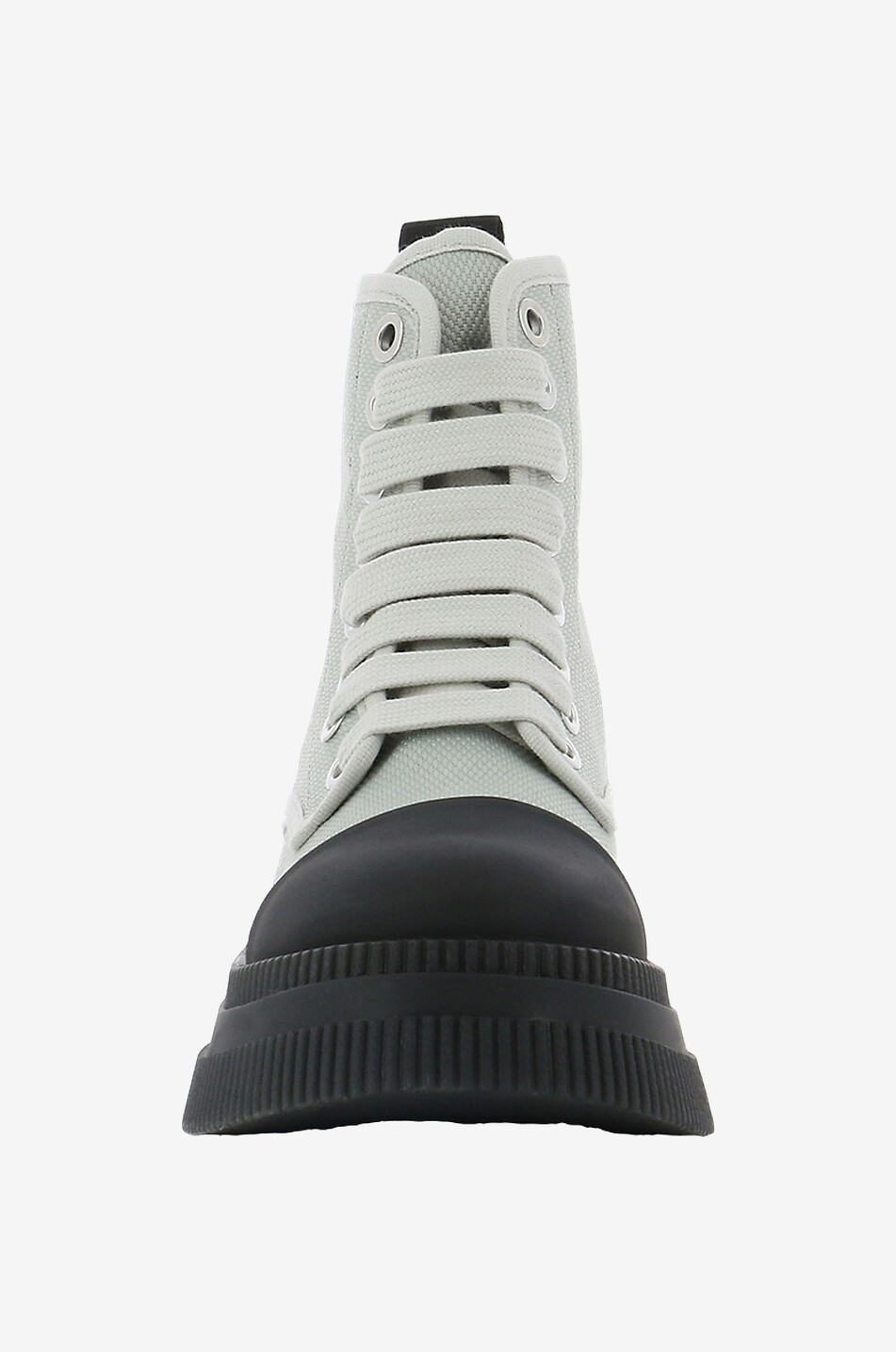 GANNI Hohe Canvas-Sneakers Creepers Damen GRAU 2