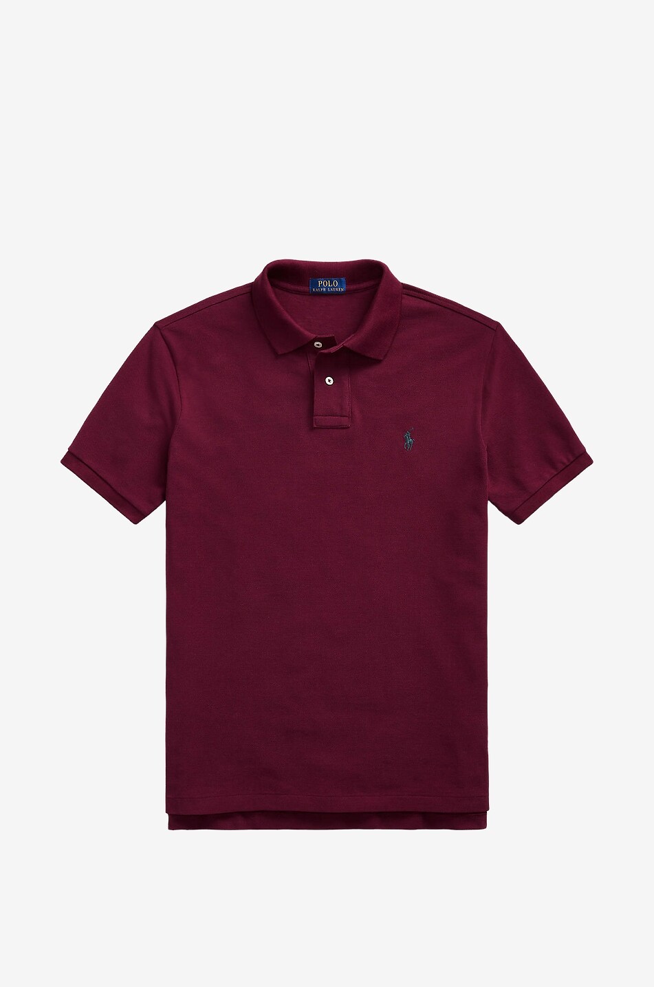 Custom Slim Fit Pony embroidered piqué cotton polo shirt