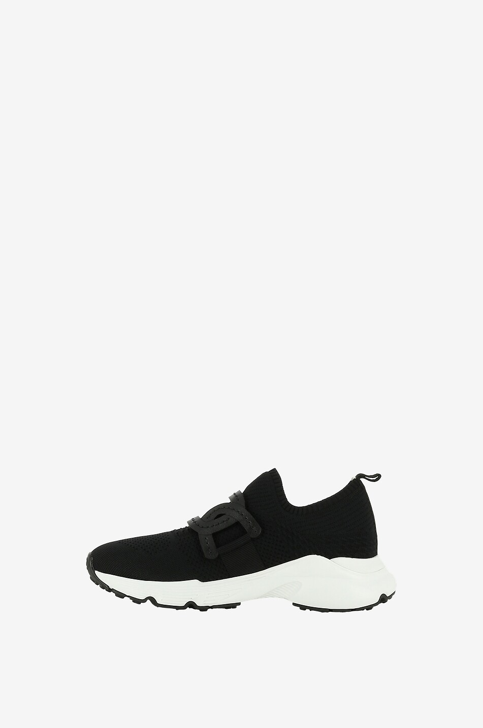 TOD'S Kate knit slip-on sneakers with leather Women BLACK 3