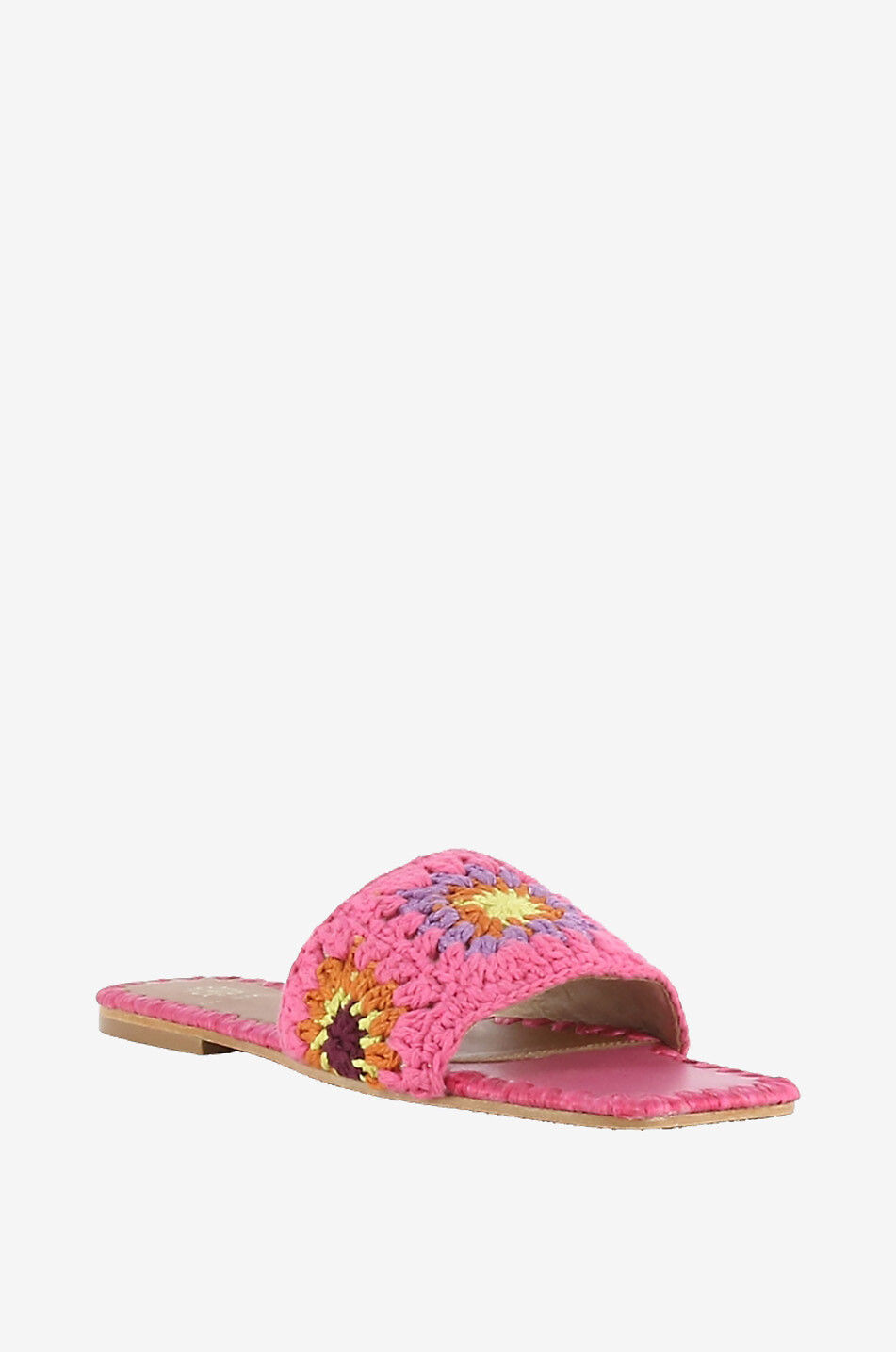 Pam raffia flat mules