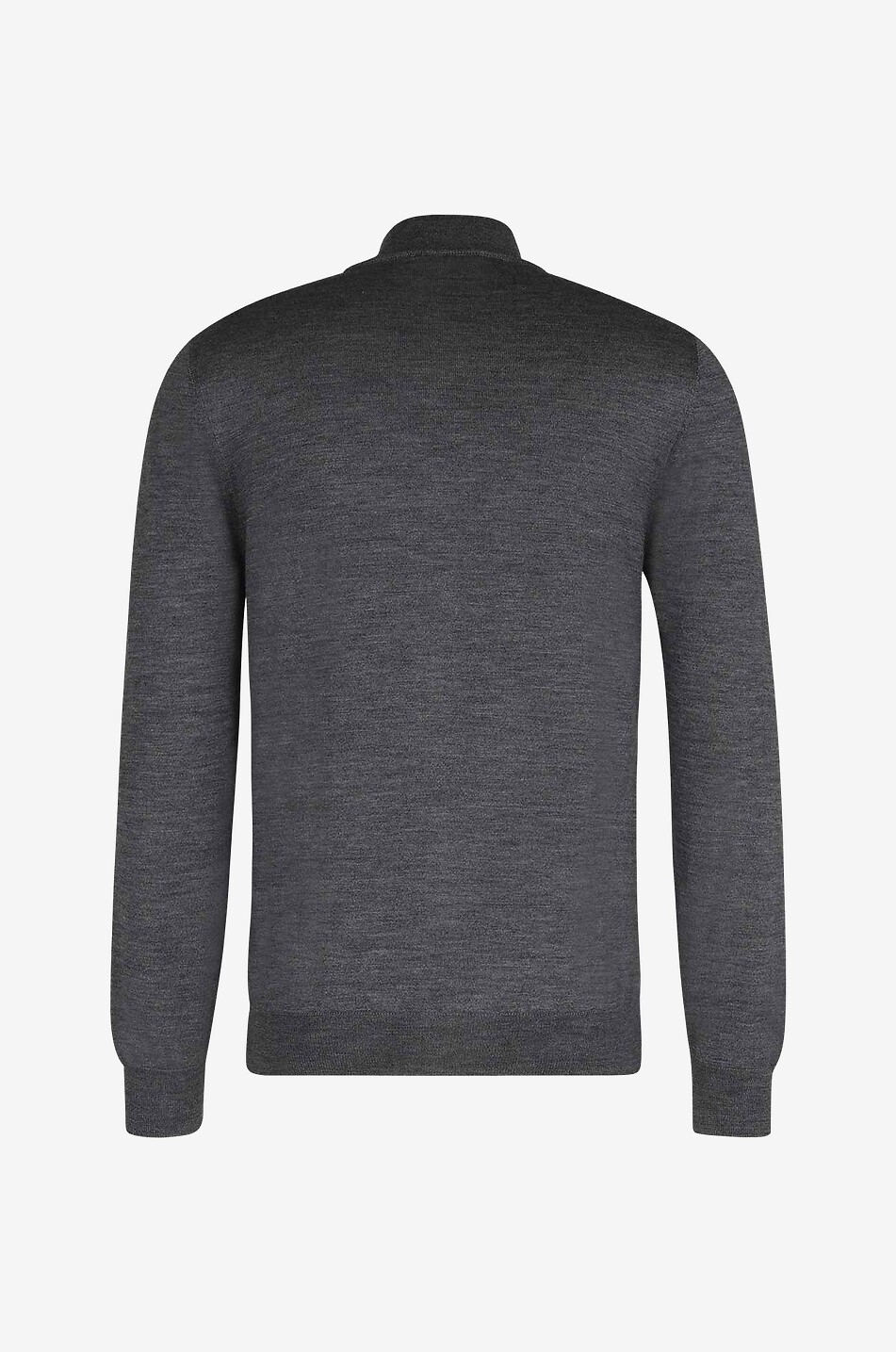 Cardigan zippé à col montant en laine et soie