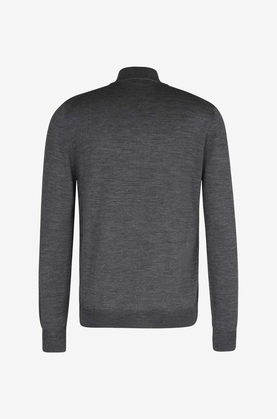 Feiner Pullover aus Wolle und Seide mit Halb-Zip-Stehkragen