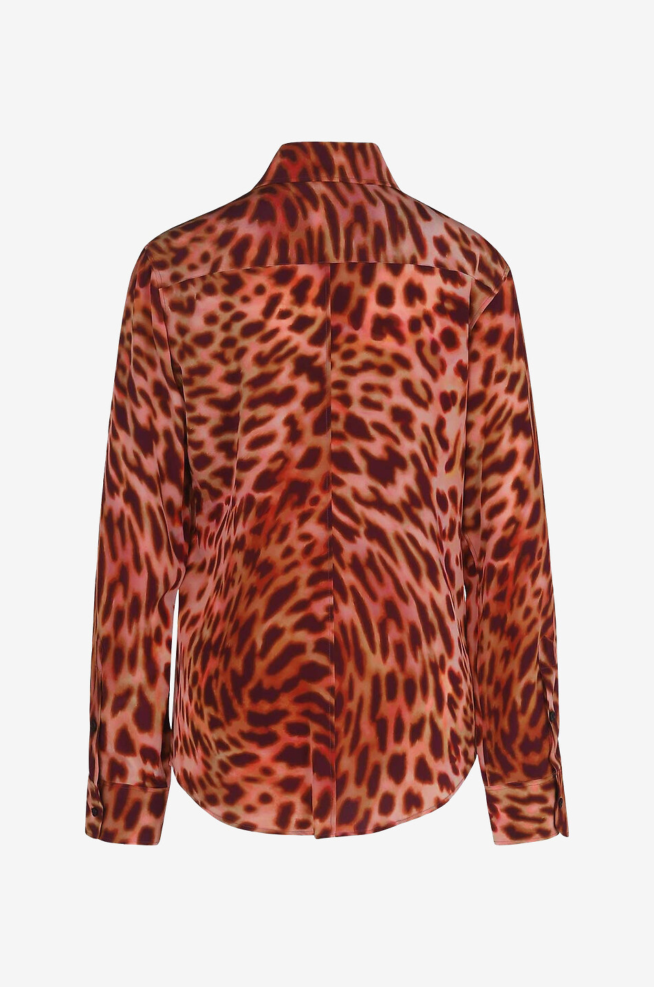 STELLA McCARTNEY Hemd aus Seide mit Print Cheetah Damen DUNKELROSA 2