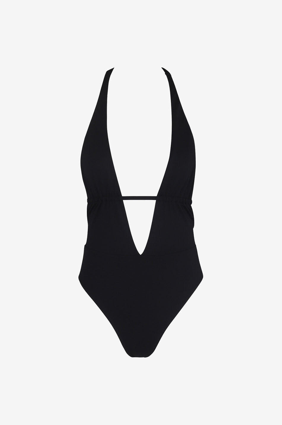 BANANA MOON Samba Blacksun plunging V-neck swim suit Women BLACK 1