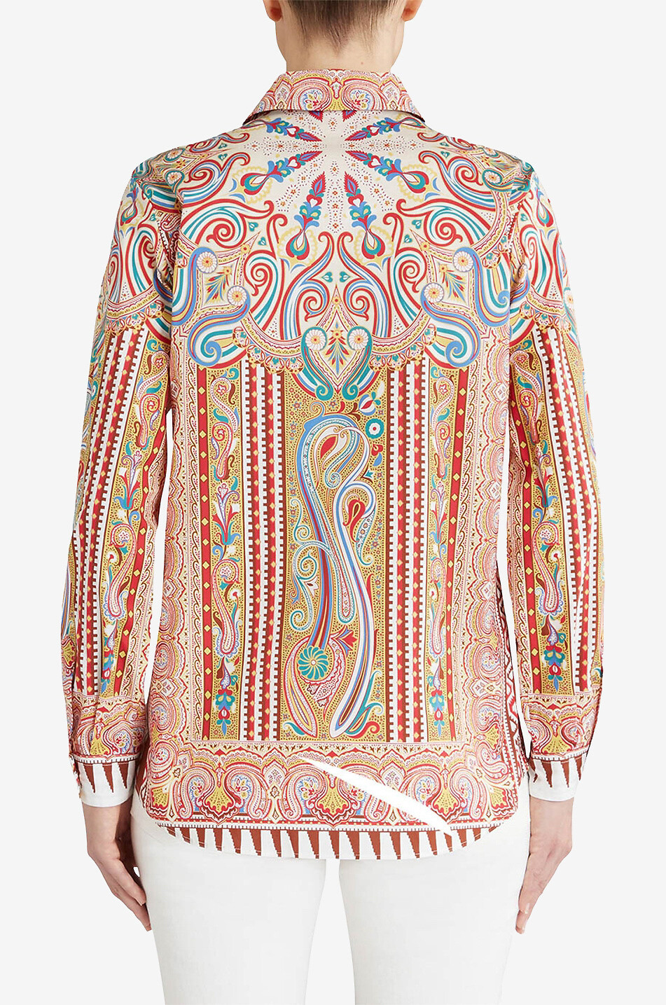 ETRO Schmales Hemd mit psychedelischem Paisley-Print Damen ROT 5