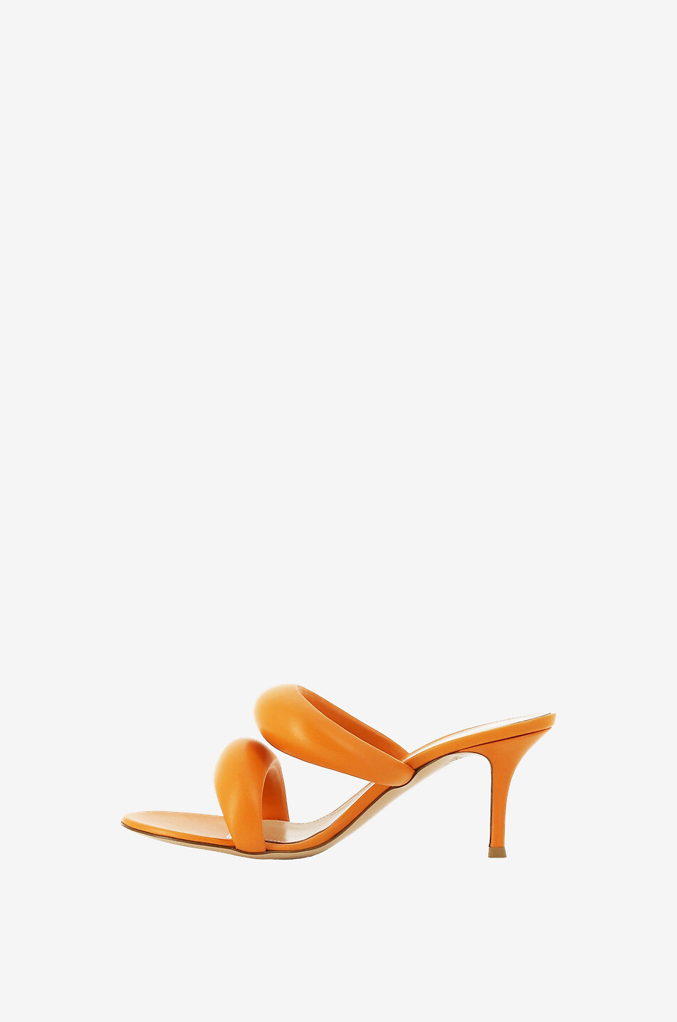 GIANVITO ROSSI Bijoux Slide 70 open nappa leather mules Women ORANGE 3