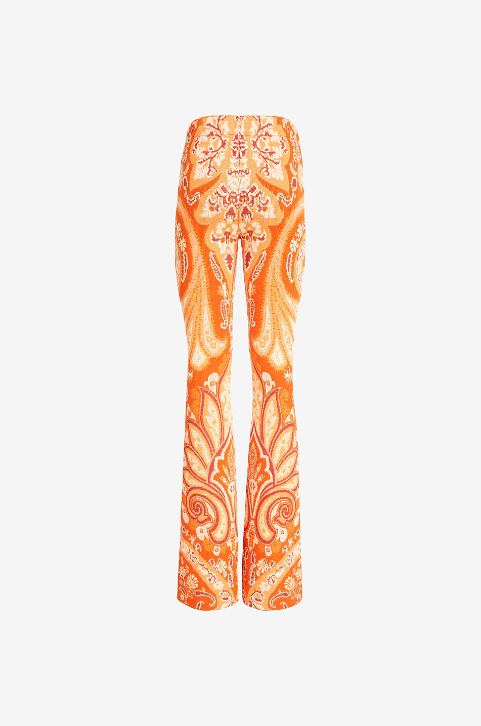 ETRO Pantalon évasé en maille jacquard Femme ROUGE 2