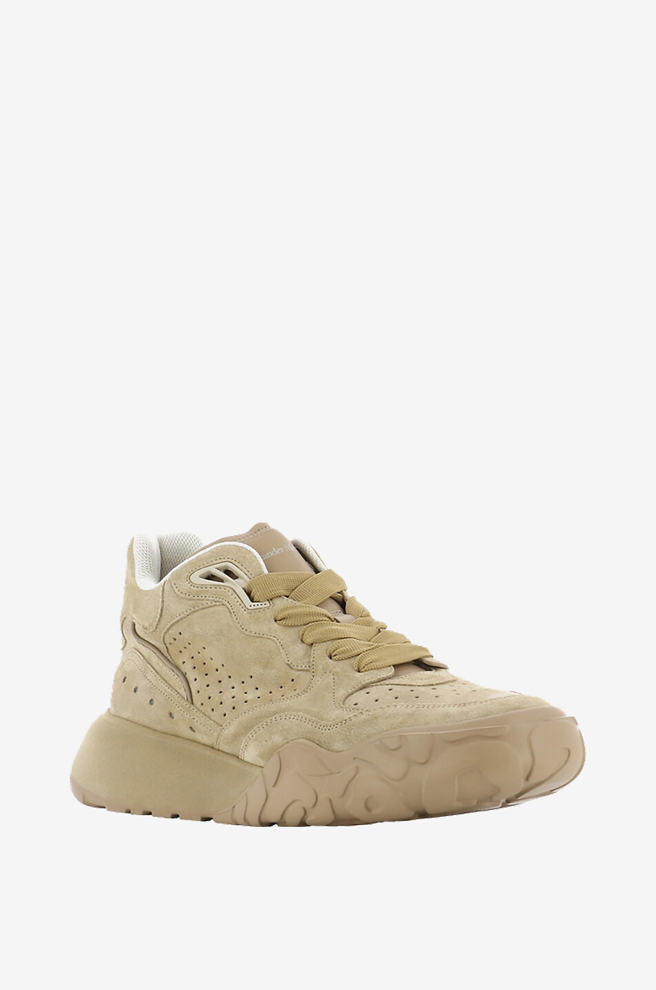 Court mid-rise suede lace-up sneakers