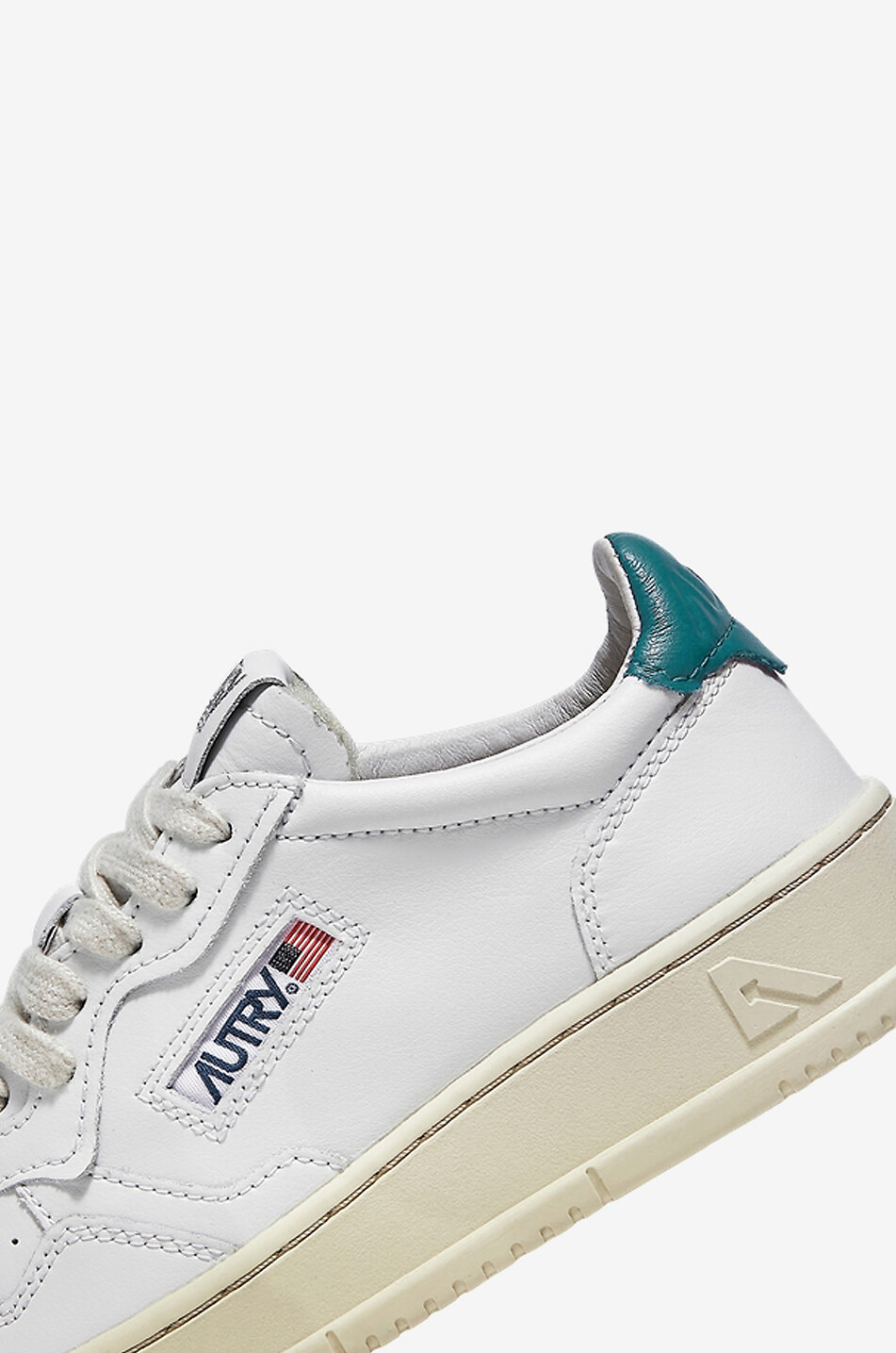 AUTRY Niedrige Schnürsneakers aus Glattleder Medalist Damen WEISS 5