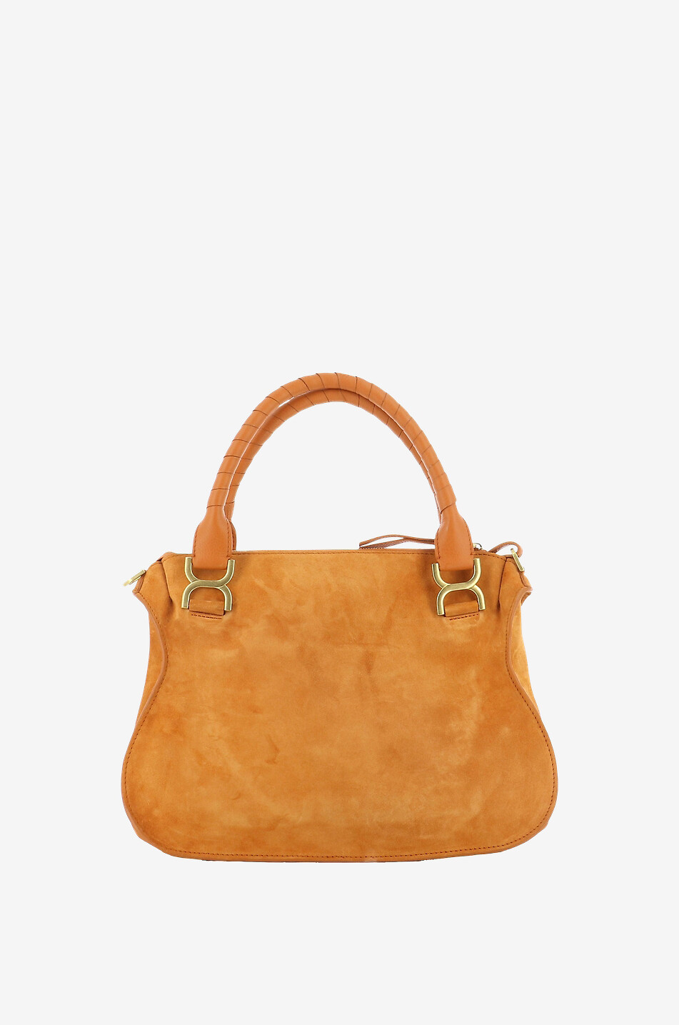 Marcie Medium double carry suede and smooth leather bag CHLOE Bongenie