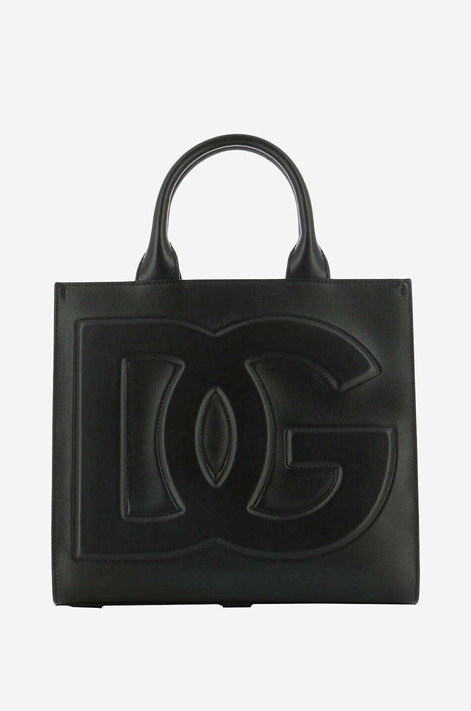 DG Daily Mini 3D logo adorned smooth leather tote bag