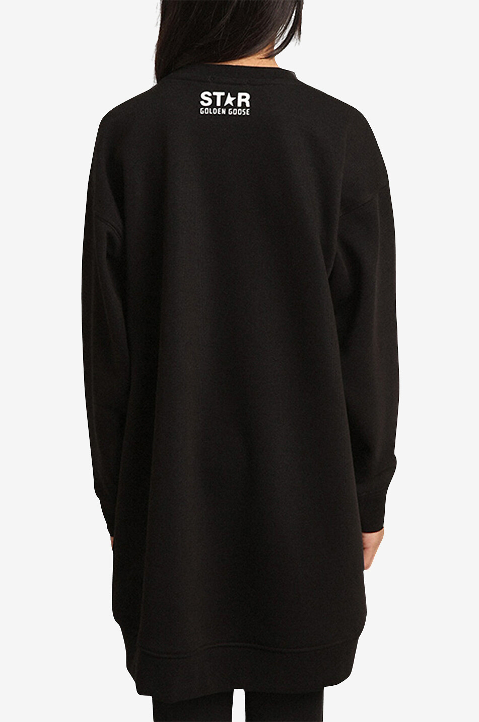 GOLDEN GOOSE Star girl's sweat dress Girl BLACK 4