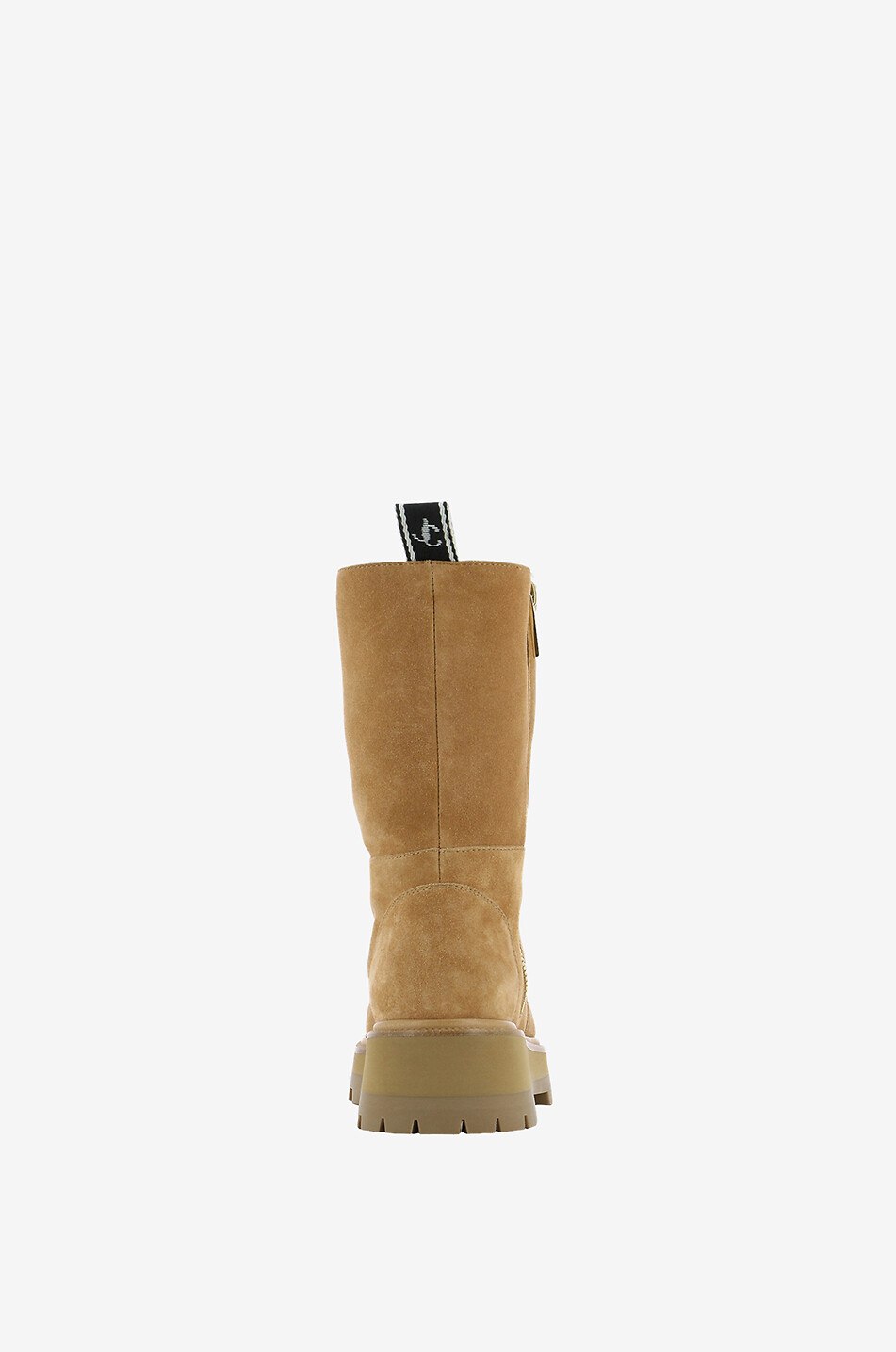 JIMMY CHOO Shearling-gefütterte Stiefeletten aus Wildleder Bayu Flat 50 Damen Mittle beige 4