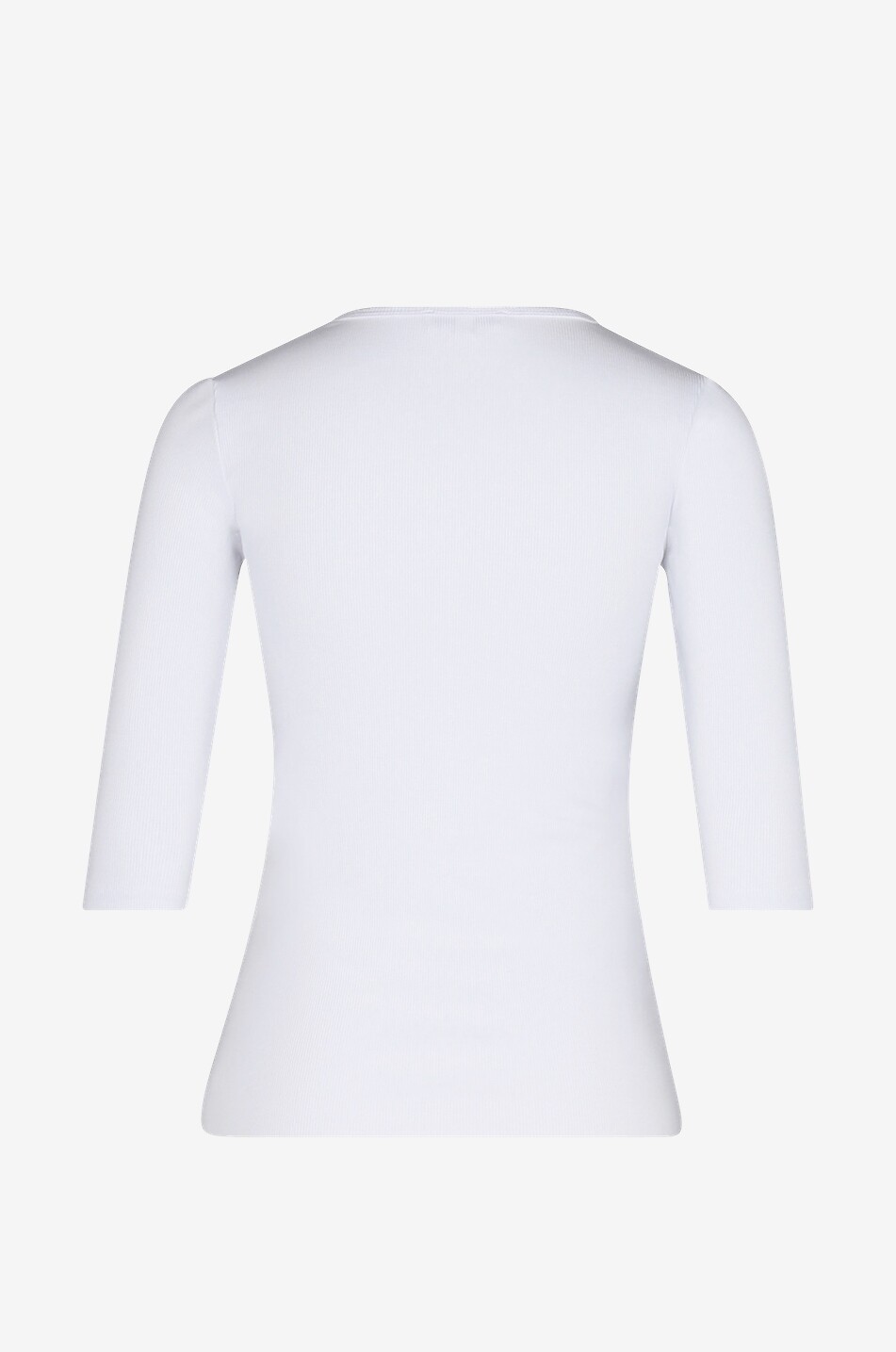 VINCE Schmales T-Shirt aus Modal mit Dreiviertelärmeln Damen WEISS 2