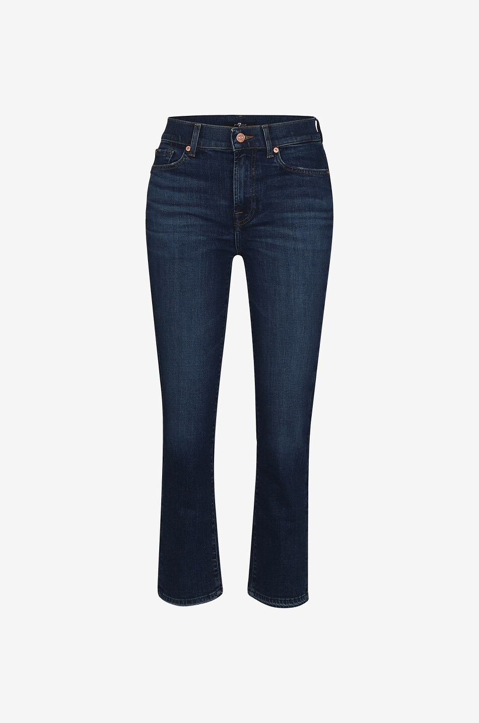 Jean droit en coton The Straight Crop Slim Illusion Highline