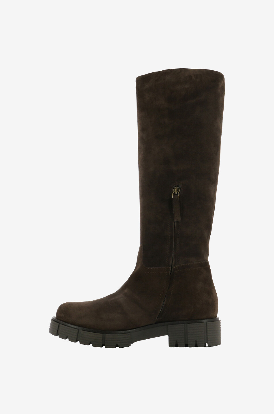 BONGENIE Stiefel aus Wildleder Nikita Damen DUNKELBRAUN 3