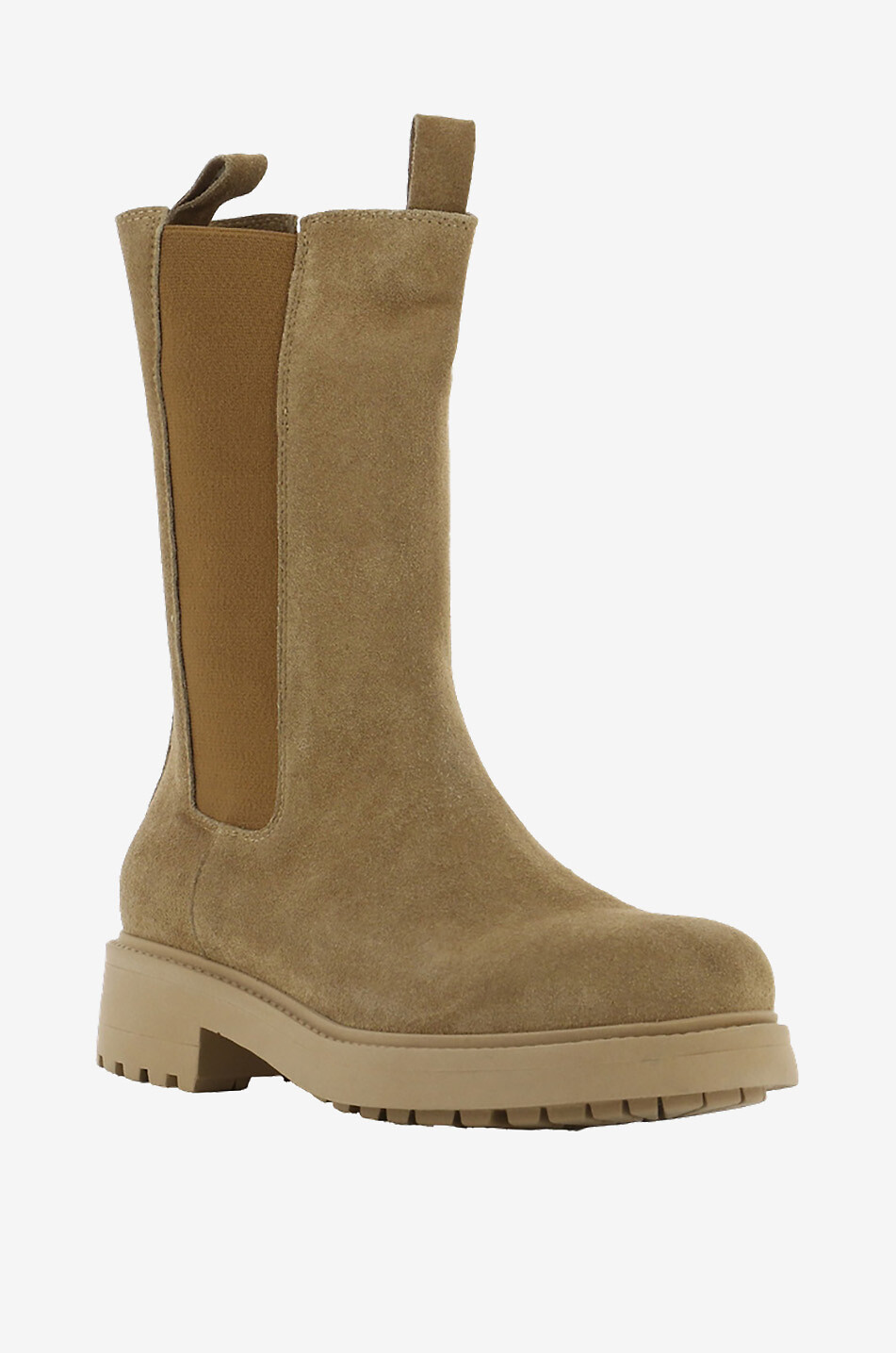 Bottines en daim à semelle crantée Tomaia