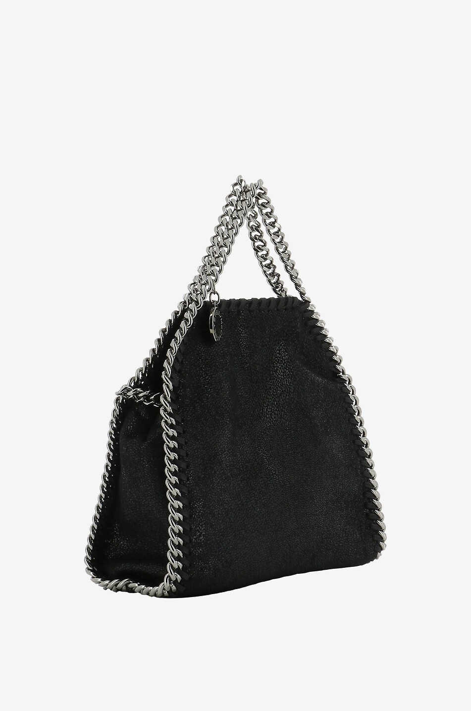 STELLA McCARTNEY Tiny Falabella Shaggy Deer faux suede mini tote bag Women BLACK 2