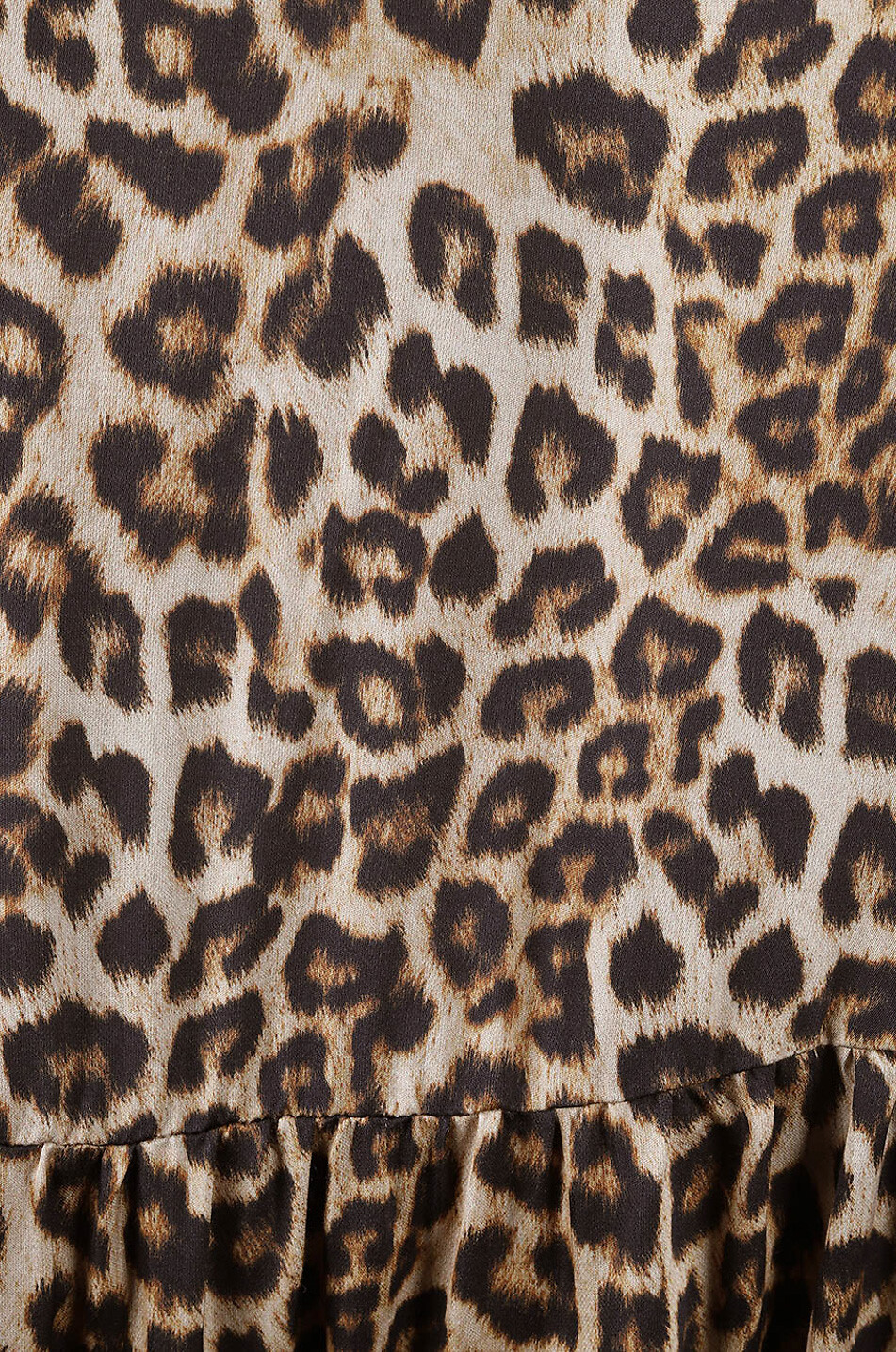 TWINSET Kurzes fliessendes Kleid mit Leopardenprint Damen BUNT 3