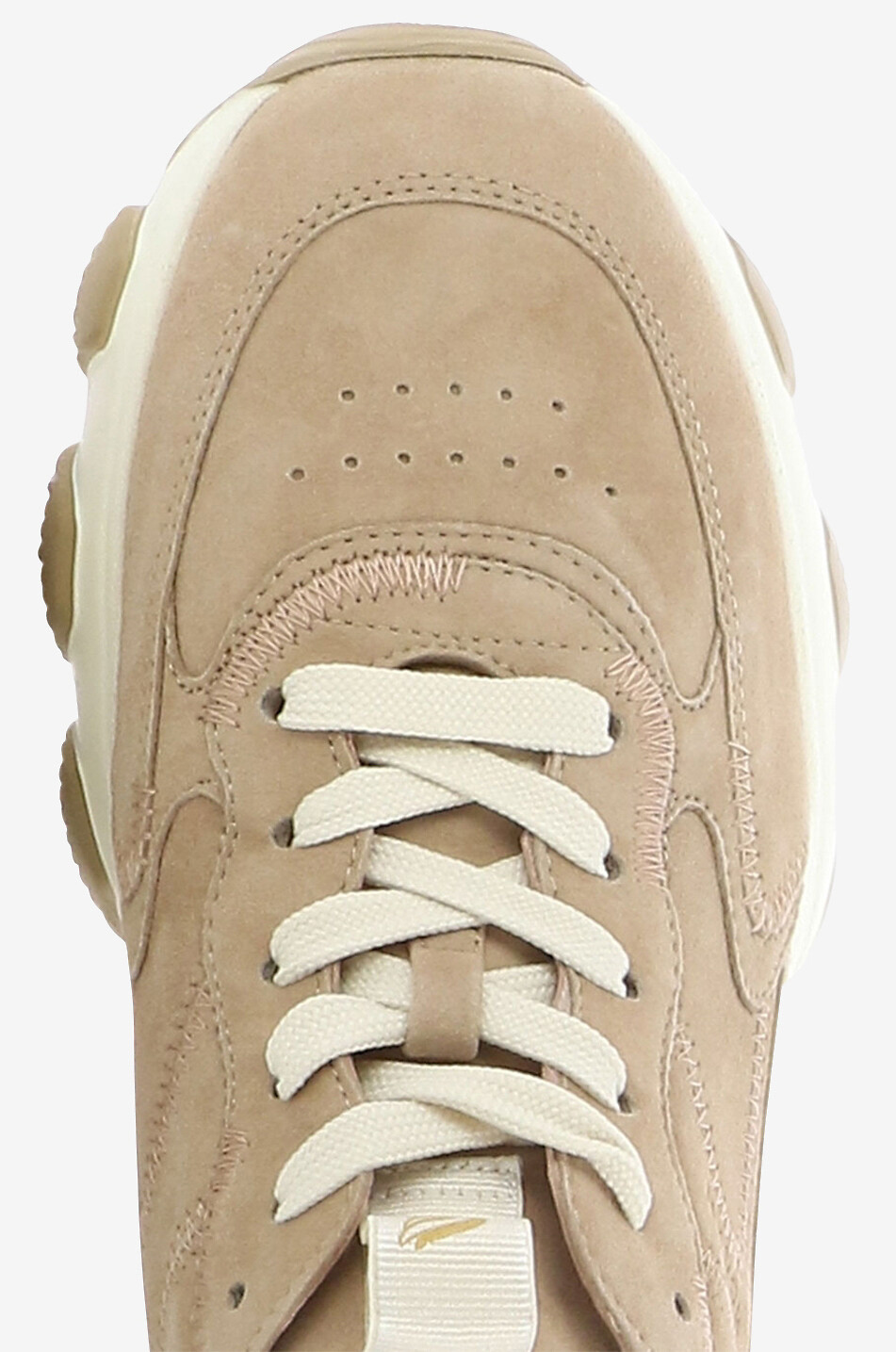 HOGAN Niedrige Schnürsneakers aus Wildleder Hyperactive Damen KAMELFARBEN 5