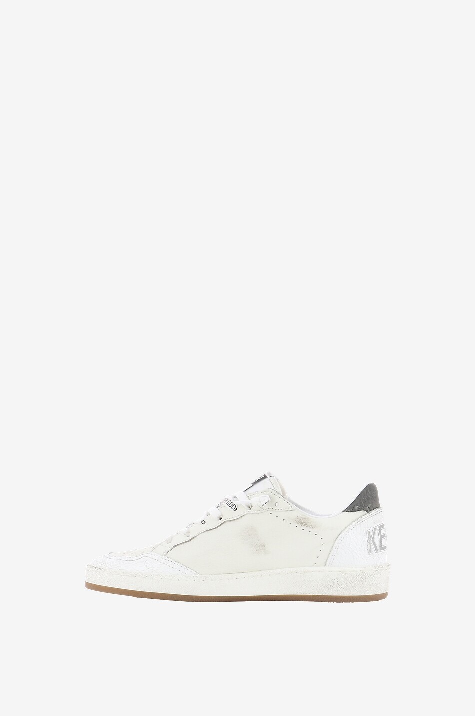 GOLDEN GOOSE Niedrige Sneakers aus Leder Ball Star Damen CREMEFARBEN 3