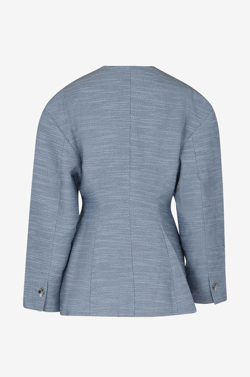 Blazer cintré sans revers effet flammé