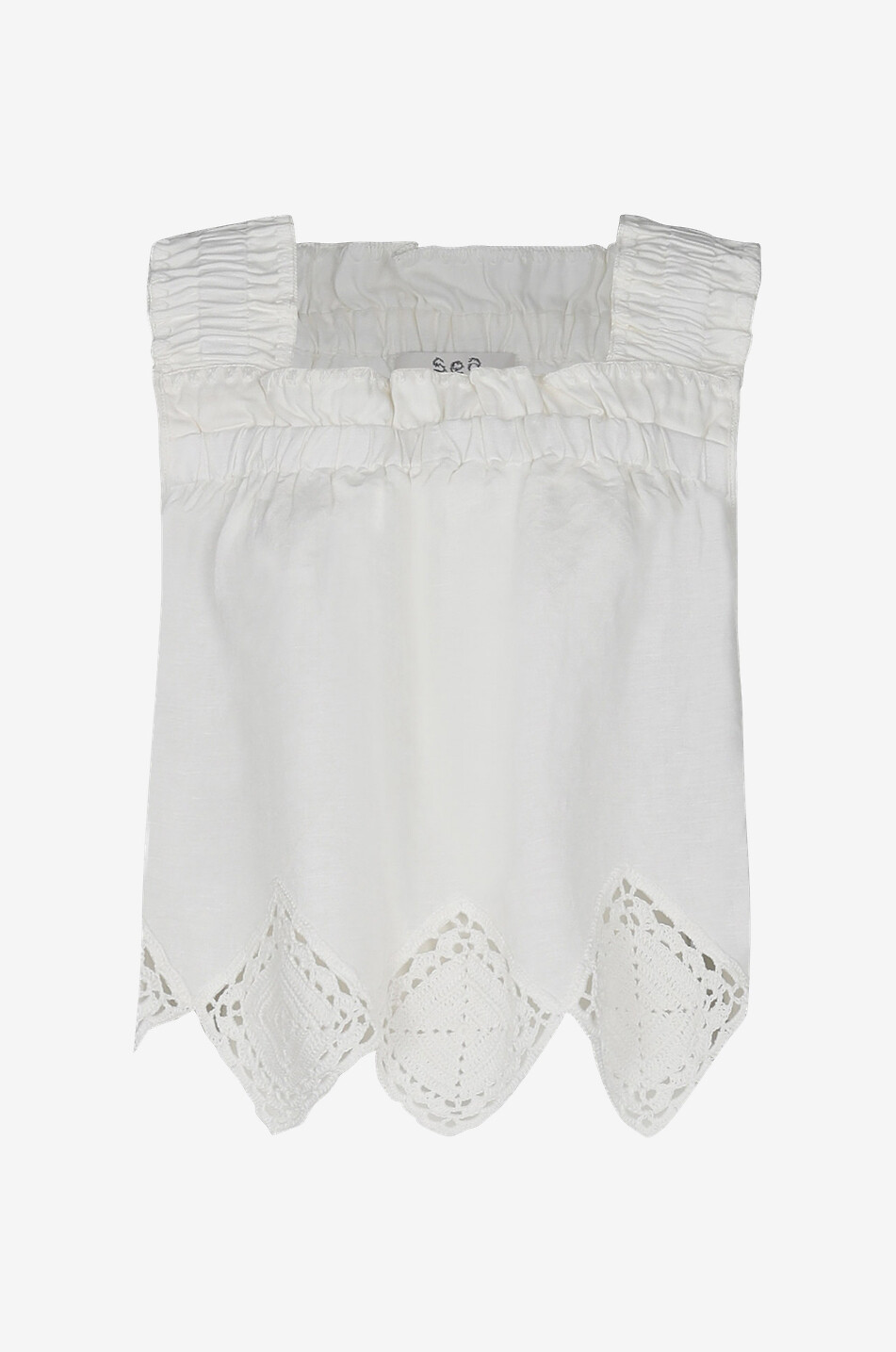 Débardeur court en lin Vlada