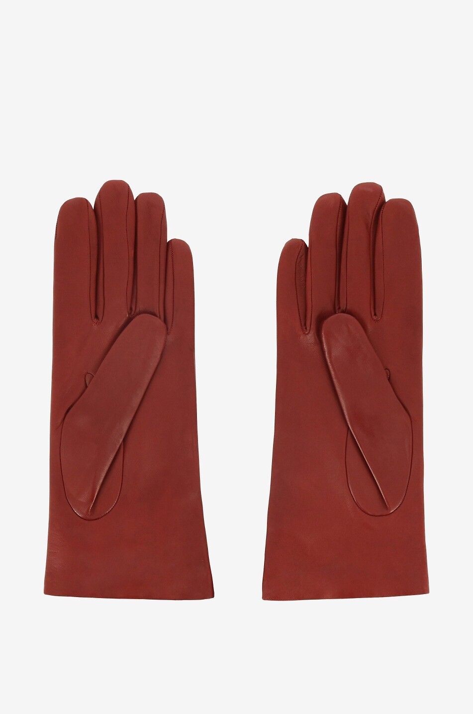 SERMONETA GLOVES Cashmere lined nappa leather gloves Women DARK RED 2