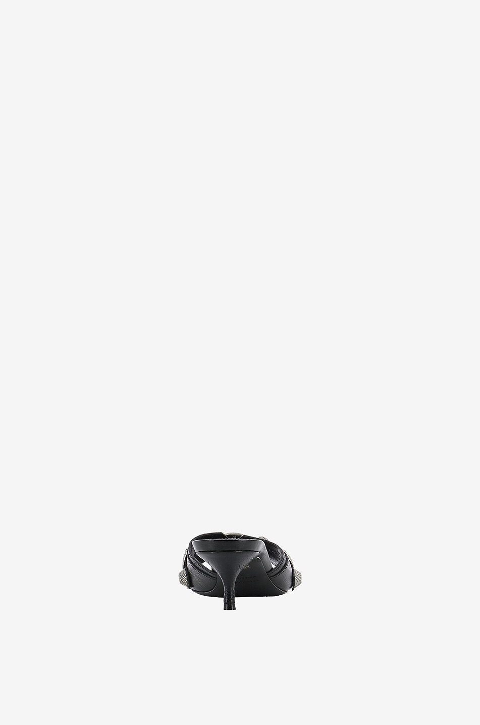 BALENCIAGA Pantoletten mit Absatz aus Arenaleder Cagole 50 Damen SCHWARZ 4