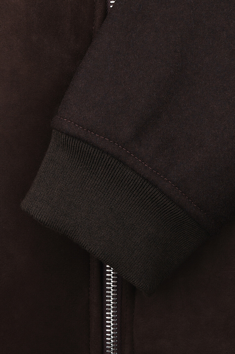 MARCO PESCAROLO Crans virgin wool blend bomber jacket Men DARK BROWN 3