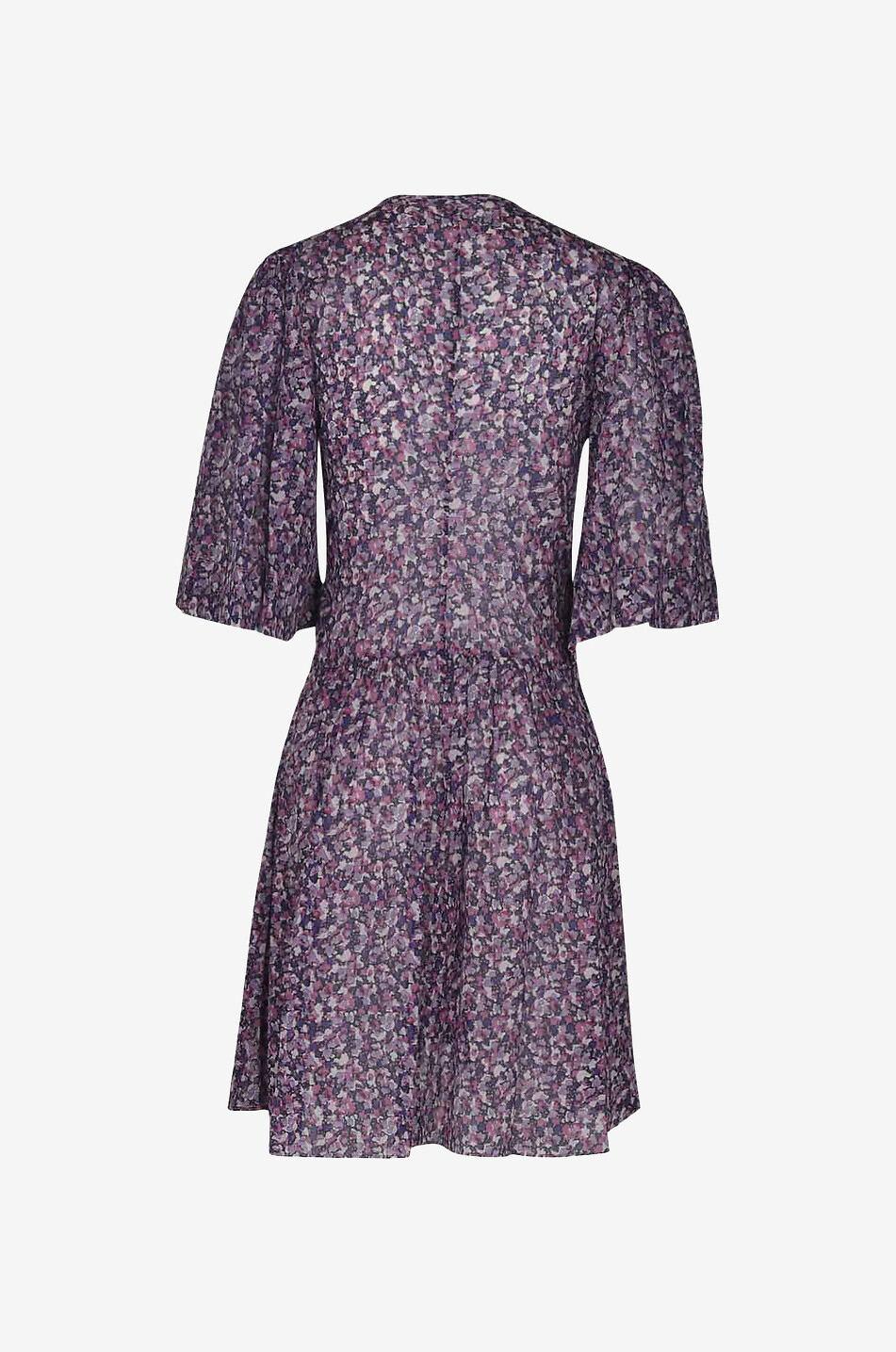 MARANT ETOILE Mini robe fleurie en voile de coton Larili Femme VIOLET 2