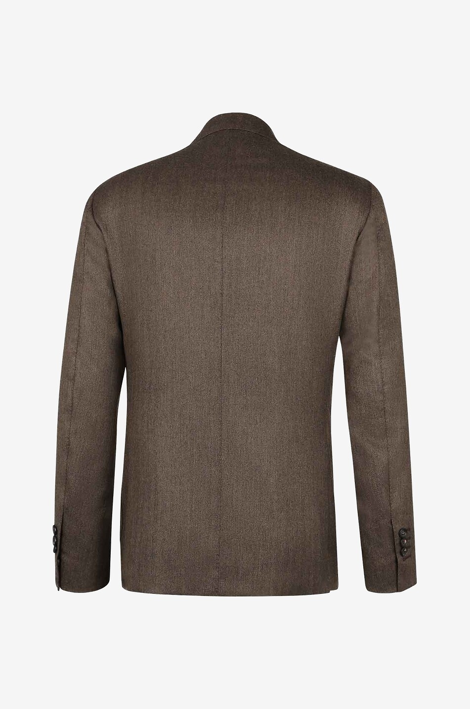 BONGÉNIE Einreihiger Blazer mit Fischgrägentmotiv Herren MITTELBRAUN 2