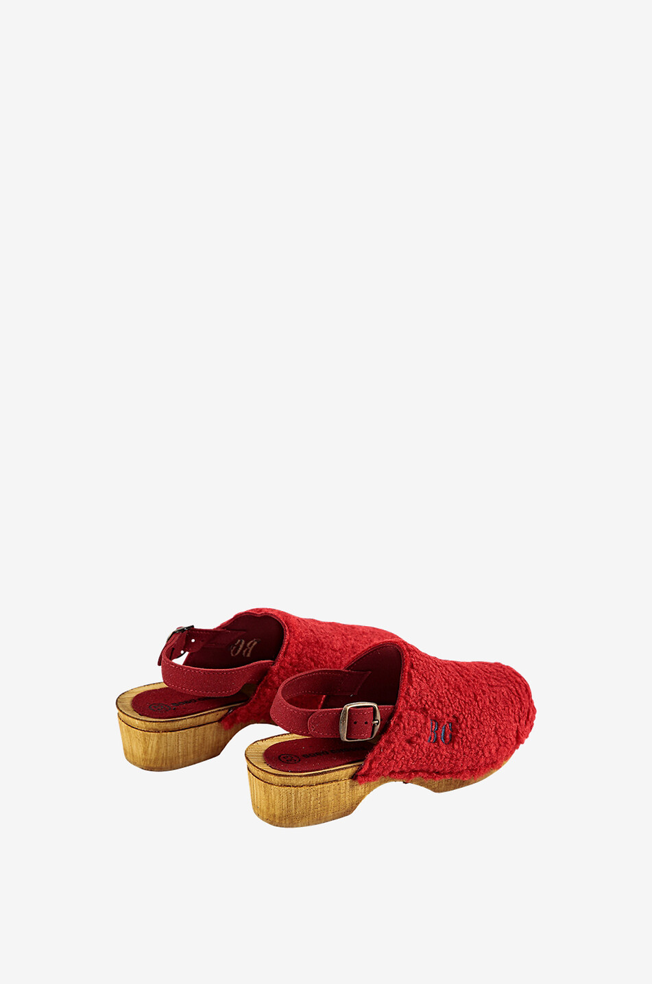 BOBO CHOSES Chaussons enfant en fourrure synthétique Sheepskin Clog Fille ROUGE 2