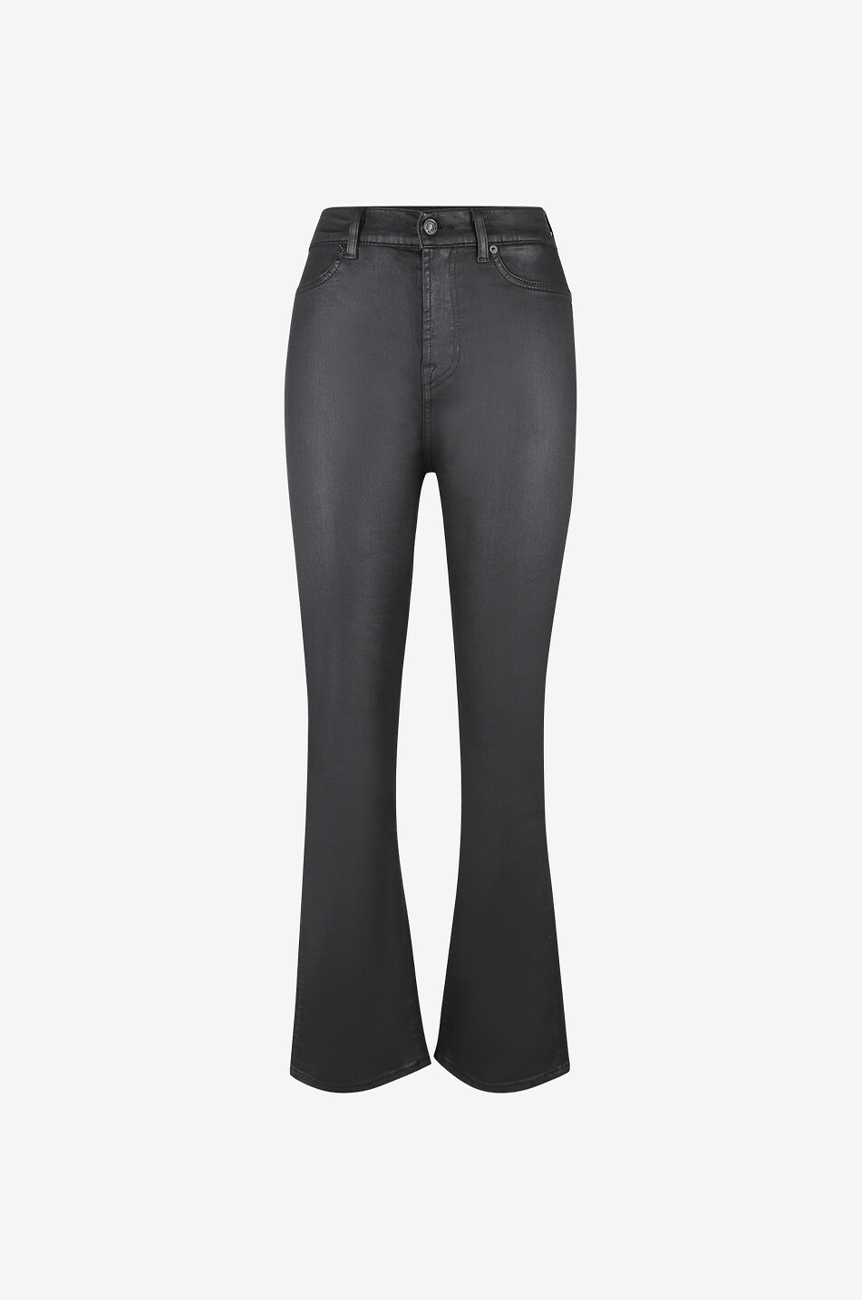 Jean bootcut en coton High-Waist Slim Kick