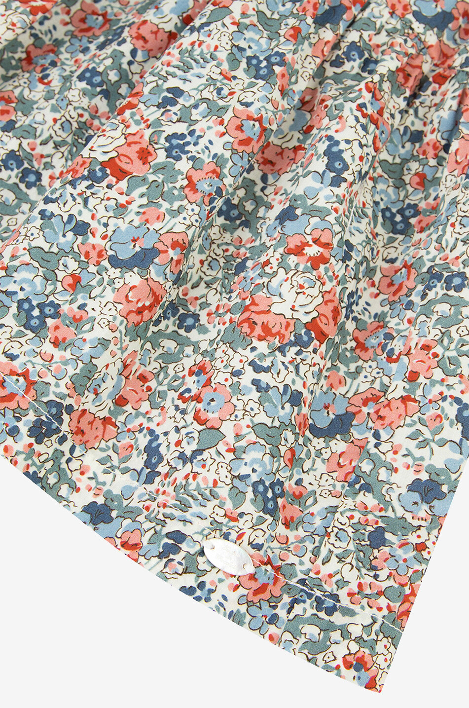 TARTINE ET CHOCOLAT Liberty printed girl's tiered flounced dress  DARK PINK 3